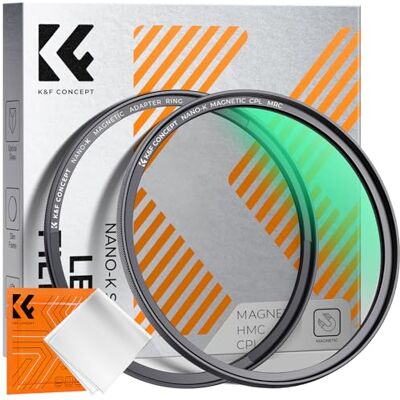 K&F CONCEPT Nano-Klear 67 mm filtro magnético polarizador circular CPL Filter com vidro ótico com revestimento nano um pano de limpeza FG302 K&F CONCEPT Nano-Klear 67 mm filtro magnético polarizador circular CPL Filter com vidro ótico com revestimento nano um pano de limpeza FG302
