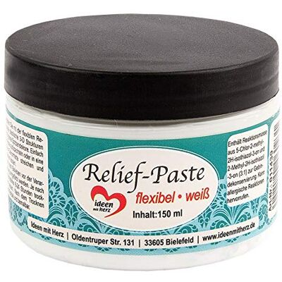 Ideen mit Herz Pasta de relevo, flexível, 150 ml (branco) Ideen mit Herz Pasta de relevo, flexível, 150 ml (branco)