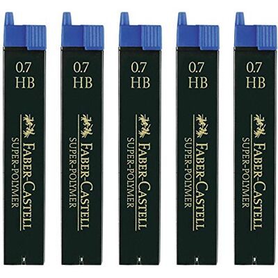 Faber-Castell Faber Castell Super-Polimer Minas finas (5 unidades, 0,7 HB) Faber-Castell Faber Castell Super-Polimer Minas finas (5 unidades, 0,7 HB)