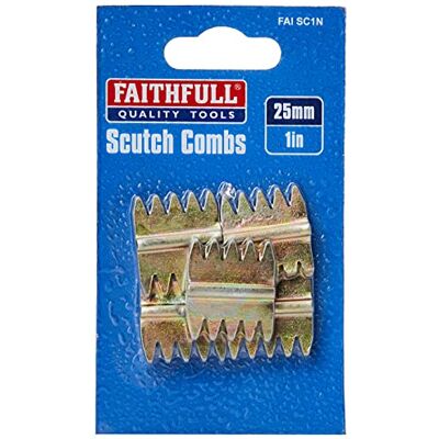 Faithfull SC1N Lâminas dentadas para cinzel de mão (25 mm, 5 unidades) Faithfull SC1N Lâminas dentadas para cinzel de mão (25 mm, 5 unidades)