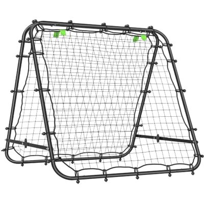 HOMCOM Rede de Rebotim Dobrável de Dupla Face, Rebotim de Futebol com Ângulo Ajustável de 5 Níveis, com Tubo de Aço, Fácil de Instalar, Treinamento de Futebol, Tênis, Beisebol, 100x95x90 cm Reboteador de Fútbol, Ángulo Ajustable 5 Niveles, Tubo de Acero HOMCOM Rede de Rebotim Dobrável de Dupla Face, Rebotim de Futebol com Ângulo Ajustável de 5 Níveis, com Tubo de Aço, Fácil de Instalar, Treinamento de Futebol, Tênis, Beisebol, 100x95x90 cm Reboteador de Fútbol, Ángulo Ajustable 5 Niveles, Tubo de Acero
