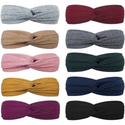 DRESHOW 10 Bandoletes para Mulher Boho, Diademas com Flor Vintage Impressa, Criss Cross Anudado, Elástica, Banda para o Cabelo, Acessórios de Cabelo para Yoga, Bandanas, Diademas para Mulheres DRESHOW 10 Bandoletes para Mulher Boho, Diademas com Flor Vintage Impressa, Criss Cross Anudado, Elástica, Banda para o Cabelo, Acessórios de Cabelo para Yoga, Bandanas, Diademas para Mulheres