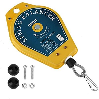 Walfront Suporte retrátil para ferramentas de equilíbrio de mola para pendurar com acessórios de 0,5 1,5 kg Walfront Suporte retrátil para ferramentas de equilíbrio de mola para pendurar com acessórios de 0,5 1,5 kg