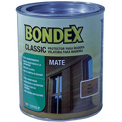 Bondex Classic Mate - Teak - 750 ml - revestimento de madeira Bondex Classic Mate - Teak - 750 ml - revestimento de madeira