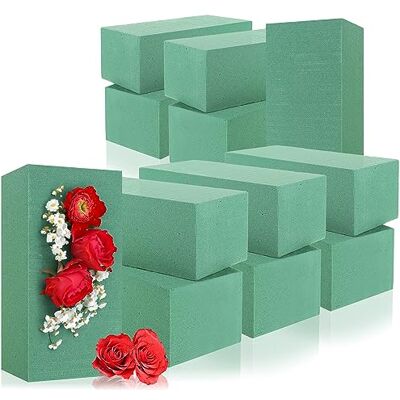 com-four ® 12 x espuma floral para arranjos florais esponja para flores frescas esponja plug in para fazer artesanato para casamento e aniversário com-four ® 12 x espuma floral para arranjos florais esponja para flores frescas esponja plug in para fazer artesanato para casamento e aniversário