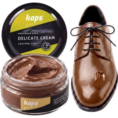 Kaps Creme para cuidados com o sapato, cuidado intensivo e nutritivo com o couro, delicado, 70 cores Kaps Creme para cuidados com o sapato, cuidado intensivo e nutritivo com o couro, delicado, 70 cores