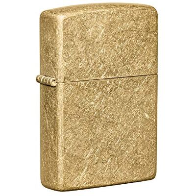Zippo Isqueiro de bolso de latão Zippo Isqueiro de bolso de latão