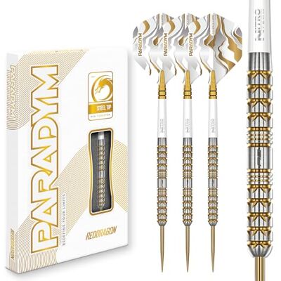 Dragon Dardos Paradym Gold 26 g ponta de aço Dragon Dardos Paradym Gold 26 g ponta de aço
