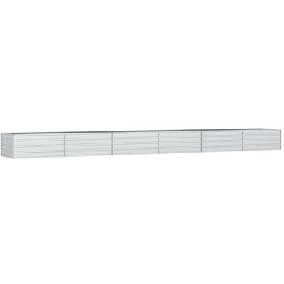 vidaXL Canteiro Jardineira Vaso Cesta de Parede Arame Vaso Flores Plantas Jardim Pátio Terraço Estável de Aço Galvanizado Prateado 600x80x45 cm vidaXL Canteiro Jardineira Vaso Cesta de Parede Arame Vaso Flores Plantas Jardim Pátio Terraço Estável de Aço Galvanizado Prateado 600x80x45 cm