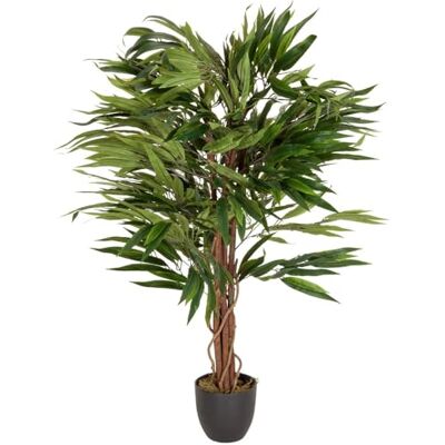 hjh OFFICE Planta Artificial Manga Altura 130 cm Verde 588 Folhas Grande Planta de Interior Árvore de Manga Vaso de Plantas Árvore Artificial, hjh OFFICE Planta Artificial Manga Altura 130 cm Verde 588 Folhas Grande Planta de Interior Árvore de Manga Vaso de Plantas Árvore Artificial,