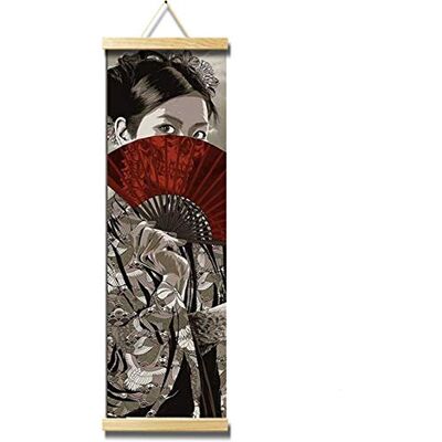 Crewell Quadro japonês, póster decorativo para parede poste de lona poster vintage quadro decoração com moldura japão decoração japonesa decoração Crewell Quadro japonês, póster decorativo para parede poste de lona poster vintage quadro decoração com moldura japão decoração japonesa decoração