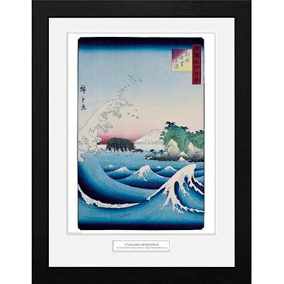 GB eye Framed Collector Print Hiroshige The Seven Ri Beach 30 x 40 cm GB eye Framed Collector Print Hiroshige The Seven Ri Beach 30 x 40 cm