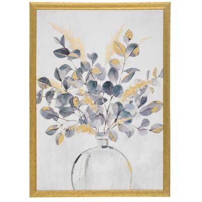 ATMOSPHERA CREATEUR D'INTERIEUR Tela impressa moldura flor 50 x 70 cm ATMOSPHERA CREATEUR D'INTERIEUR Tela impressa moldura flor 50 x 70 cm