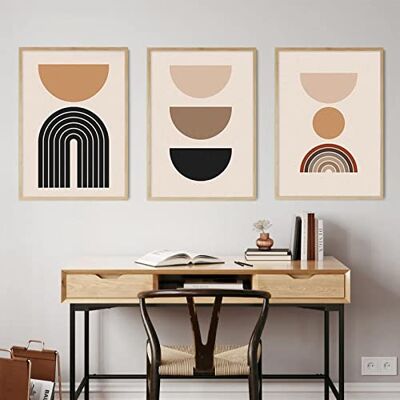 dsdsgog Mid Century Modern Geometric Abstract Minimalist Posters Canvas Painting Wall Art Print Pictures para sala de estar interior Home Decor 60 x 80 cm x 3 sem moldura dsdsgog Mid Century Modern Geometric Abstract Minimalist Posters Canvas Painting Wall Art Print Pictures para sala de estar interior Home Decor 60 x 80 cm x 3 sem moldura