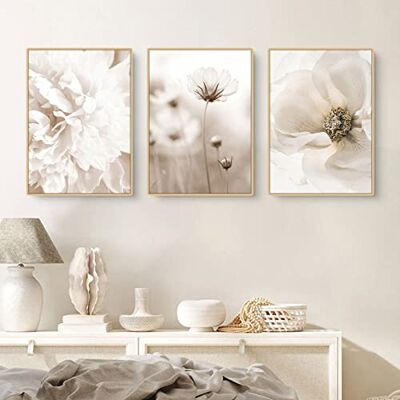 Sarah Duke Conjunto de 3 cartazes bege modernos murais boémios de erva das Pampas, cartazes vintage em tela, cartazes de parede para sala de estar, sem moldura (30 x 40 cm) Sarah Duke Conjunto de 3 cartazes bege modernos murais boémios de erva das Pampas, cartazes vintage em tela, cartazes de parede para sala de estar, sem moldura (30 x 40 cm)