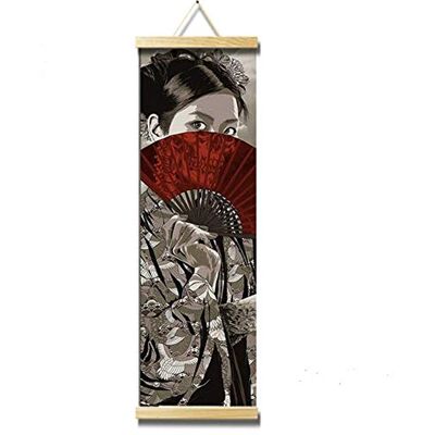 Crewell Quadro japonês, póster decorativo para parede poste de lona poster vintage quadro decoração com moldura japão decoração japonesa decoração Crewell Quadro japonês, póster decorativo para parede poste de lona poster vintage quadro decoração com moldura japão decoração japonesa decoração