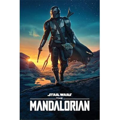 Pyramid Star Wars The Mandalorian Nightfall Unisex cartaz multicolor papel Pyramid Star Wars The Mandalorian Nightfall Unisex cartaz multicolor papel