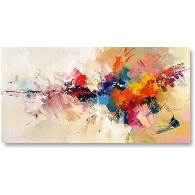 Quadro moderno de parede abstrato em tela grande, XXL, quadro decorativo para sala, quarto, decoração de parede, arte abstrata (sem moldura, 120 x 60 cm) Quadro moderno de parede abstrato em tela grande, XXL, quadro decorativo para sala, quarto, decoração de parede, arte abstrata (sem moldura, 120 x 60 cm)