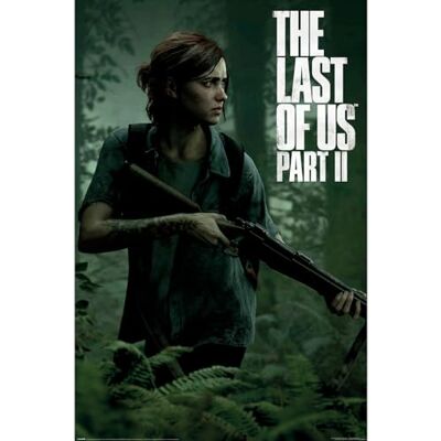Pyramid Póster de The Last Of Us Part 2 (Ellie) 61 cm x 91 cm, emoldurado, tamanho único Pyramid Póster de The Last Of Us Part 2 (Ellie) 61 cm x 91 cm, emoldurado, tamanho único