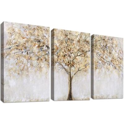 HALFLEMART 3 peças moldura de madeira quadro modernos abstrato árvore tela decorativos pintura cartaz imagem quadros decorativos sala de estar sala de jantar corredor casa de banho decoração parede pronta para HALFLEMART 3 peças moldura de madeira quadro modernos abstrato árvore tela decorativos pintura cartaz imagem quadros decorativos sala de estar sala de jantar corredor casa de banho decoração parede pronta para