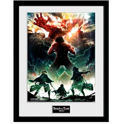 GB eye LTD, Attack On Titan Season 2, Key Art, fotografia emoldurada 30 x 40 cm GB eye LTD, Attack On Titan Season 2, Key Art, fotografia emoldurada 30 x 40 cm