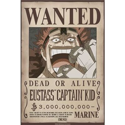GB eye Póster de One Piece Wanted (WANTED Eustass Captain Kid) GB eye Póster de One Piece Wanted (WANTED Eustass Captain Kid)