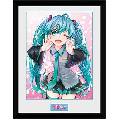 GB eye Framed Collector Print Hatsune Miku Wink 30 x 40 cm GB eye Framed Collector Print Hatsune Miku Wink 30 x 40 cm