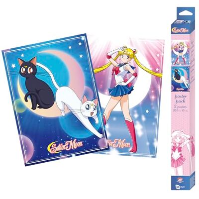 GB eye SAILOR MOON Set 2 Chibi Posters Sailor Moon e gatos GB eye SAILOR MOON Set 2 Chibi Posters Sailor Moon e gatos