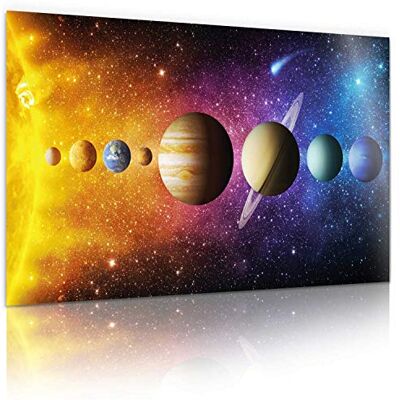 GOODS+GADGETS Póster universo sistema solar XXL; cartaz foto espaço galáxia; impressão de arte de parede universo 80 x 45 cm decorações de parede com cores impressionantes (sistema solar) GOODS+GADGETS Póster universo sistema solar XXL; cartaz foto espaço galáxia; impressão de arte de parede universo 80 x 45 cm decorações de parede com cores impressionantes (sistema solar)