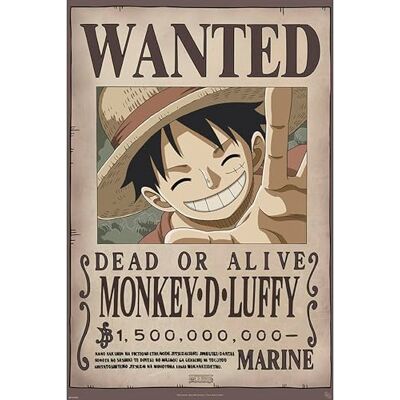 ABYstyle GB Eye ABYDC0583 Maxi Poster One Piece Wanted Luffy New 2 61 x 91,5cm ABYstyle GB Eye ABYDC0583 Maxi Poster One Piece Wanted Luffy New 2 61 x 91,5cm