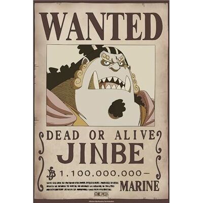 GB eye Póster de One Piece Wanted (WANTED Jinbe) GB eye Póster de One Piece Wanted (WANTED Jinbe)