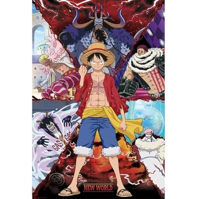 GB eye One Piece – Póster Maxi 91,5 x 61 – Luffy Vs New World GB eye One Piece – Póster Maxi 91,5 x 61 – Luffy Vs New World