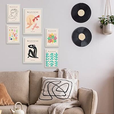 Nacnic Conjunto de 6 Pósteres de Henri Matisse. Liberdade. Impressões de Fauvismo e Arte Abstrata para o Design e Decoração de Interiores. Tamanhos A3 & A4, sem molduras. Nacnic Conjunto de 6 Pósteres de Henri Matisse. Liberdade. Impressões de Fauvismo e Arte Abstrata para o Design e Decoração de Interiores. Tamanhos A3 & A4, sem molduras.