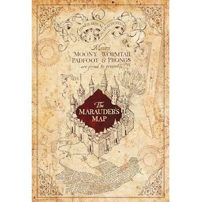 ABYSTYLE GB Eye ABYDCO543 Maxi Poster Harry Potter Marauder's Map 61 x 91,5 cm ABYSTYLE GB Eye ABYDCO543 Maxi Poster Harry Potter Marauder's Map 61 x 91,5 cm