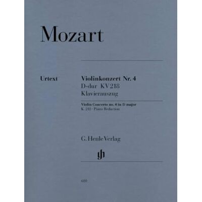 Mozart, Wolfgang a. Concerto pour violon n 4 en re majeur k. 218: Instrumentation: Violin and Piano, Violin Concertos Mozart, Wolfgang a. Concerto pour violon n 4 en re majeur k. 218: Instrumentation: Violin and Piano, Violin Concertos