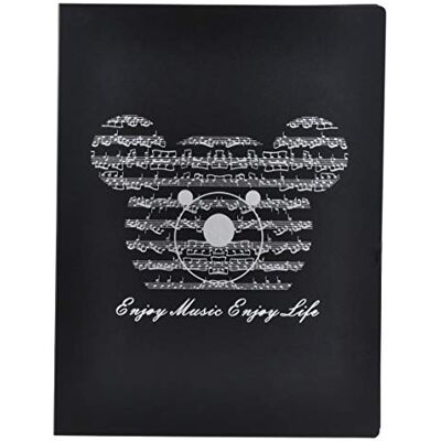 KingPoint Pasta de arquivos de música, tamanho A4, pasta para partituras, documentos de papel, temática musical, 40 bolsos KingPoint Pasta de arquivos de música, tamanho A4, pasta para partituras, documentos de papel, temática musical, 40 bolsos