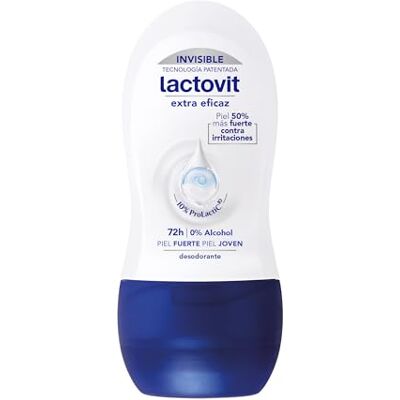 Lactovit rolo extra eficaz 72 h 50 ml. Cuide das axilas desde o primeiro uso sem deixar manchas brancas na roupa Lactovit rolo extra eficaz 72 h 50 ml. Cuide das axilas desde o primeiro uso sem deixar manchas brancas na roupa