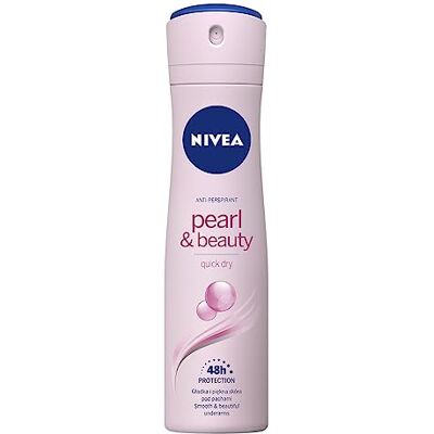 NIVEA Pearl & Beauty Spray antitranspirante para mulher 150 ml NIVEA Pearl & Beauty Spray antitranspirante para mulher 150 ml