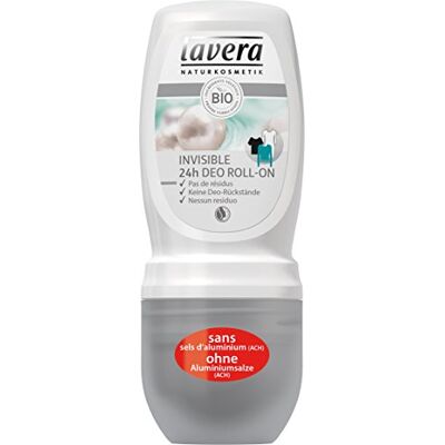 lavera desodorizante Roll On invisível 24h, 50 ml lavera desodorizante Roll On invisível 24h, 50 ml