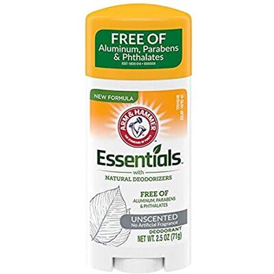 Arm & Hammer Desodorante sólido Essentials, sem perfume, 2,5 onças (embalagem de 3) Arm & Hammer Desodorante sólido Essentials, sem perfume, 2,5 onças (embalagem de 3)