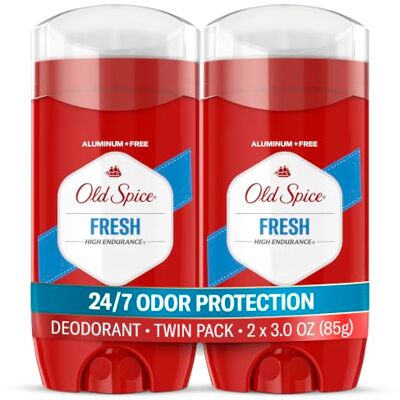 Old Spice High Endurance Fresh Scent Men's Deodorant Twin Pack de 6 Oz by Old Spice High Endurance Fresh Scent Men's Deodorant Twin Pack de 6 Oz by