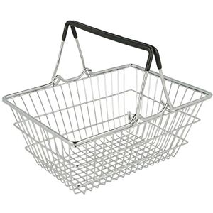 Garcia de Pou García de Pou 211,42 Mini cestas de compras, 18,5 x 13,5 x 9 cm, conjunto de 6, cromado Garcia de Pou García de Pou 211,42 Mini cestas de compras, 18,5 x 13,5 x 9 cm, conjunto de 6, cromado