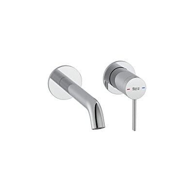 Roca A Torneira recarregável parede lavatório, coleção ona, cano de 180 mm, cromado Roca A Torneira recarregável parede lavatório, coleção ona, cano de 180 mm, cromado
