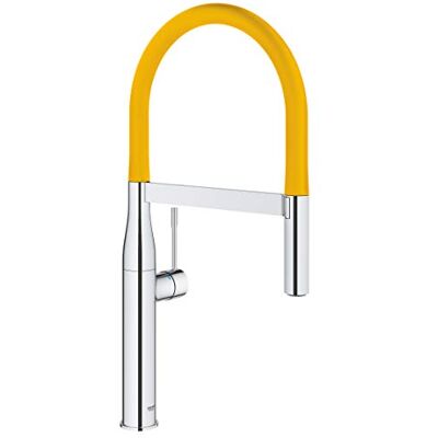 Grohe Essence New Flexo para torneira de cozinha cano para Essence profissional cor amarela Ref. Grohe Essence New Flexo para torneira de cozinha cano para Essence profissional cor amarela Ref.