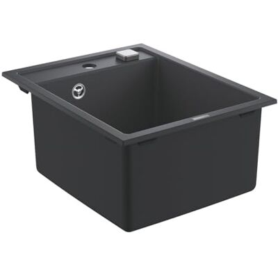 Grohe K700 Lava-louça individual e ralo, 40 x 50 cm, cinzento (Granite Black) Grohe K700 Lava-louça individual e ralo, 40 x 50 cm, cinzento (Granite Black)