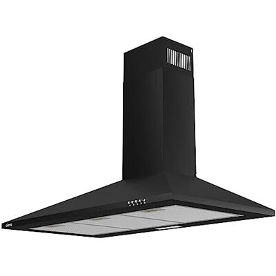 CIARRA Sino extrator de 90 cm, 370 m³/h, recirculação/evacuação CAB9201A Sino de parede cozinha 3 velocidades luz LED preto filtro de carbono CBCF002X2 não incluído CIARRA Sino extrator de 90 cm, 370 m³/h, recirculação/evacuação CAB9201A Sino de parede cozinha 3 velocidades luz LED preto filtro de carbono CBCF002X2 não incluído