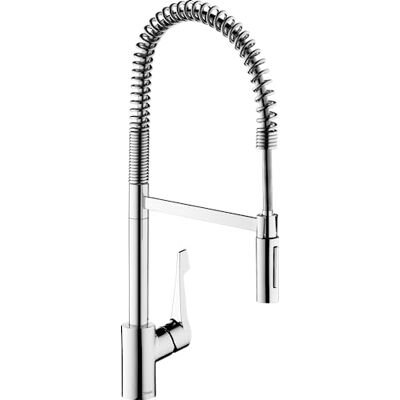 Hansgrohe Cento torneira de cozinha com chuveiro removível, 2 tipos de jato, misturador monocomando cozinha, torneira cozinha lava-louças com cano rotativo, crómio, Hansgrohe Cento torneira de cozinha com chuveiro removível, 2 tipos de jato, misturador monocomando cozinha, torneira cozinha lava-louças com cano rotativo, crómio,