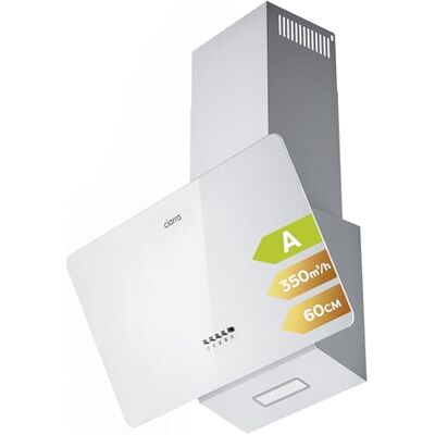 CIARRA Sino extrator inclinado, 60 cm, 350 m³/h, CAW6750 Branco painel de vidro extrator recirculação/evacuação, 3 velocidades luz LED, filtro de carbono CBCF002 x 2 não incluído CIARRA Sino extrator inclinado, 60 cm, 350 m³/h, CAW6750 Branco painel de vidro extrator recirculação/evacuação, 3 velocidades luz LED, filtro de carbono CBCF002 x 2 não incluído