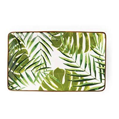 Excelsa Foliage Prato de cerâmica para petiscos - Plate Excelsa Foliage Prato de cerâmica para petiscos - Plate