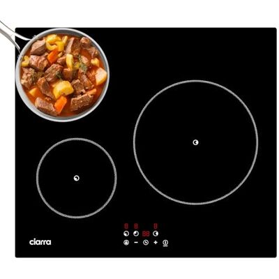 CIARRA CABBIH3-F Placa Induccion, 3 Zonas, Empotrable de 60cm, Temporizador Bloqueio infantil, detector de recipientes, limitador de potência, ideal para residências com potência contratada limitada CIARRA CABBIH3-F Placa Induccion, 3 Zonas, Empotrable de 60cm, Temporizador Bloqueio infantil, detector de recipientes, limitador de potência, ideal para residências com potência contratada limitada